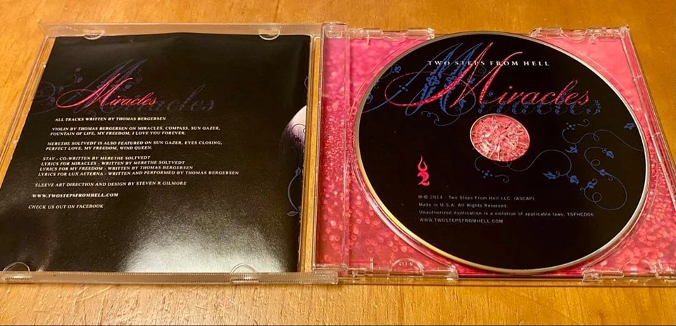 Album CD Two Steps From Hell Miracles 12 tracce colonna sonora classica - Immagine 3 di 4