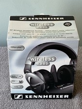 SENNHEISER WIRELESS RS85 HEADPHONES IN ORIG BOX/PKG. FOAM EAR PADS DETERIORATING