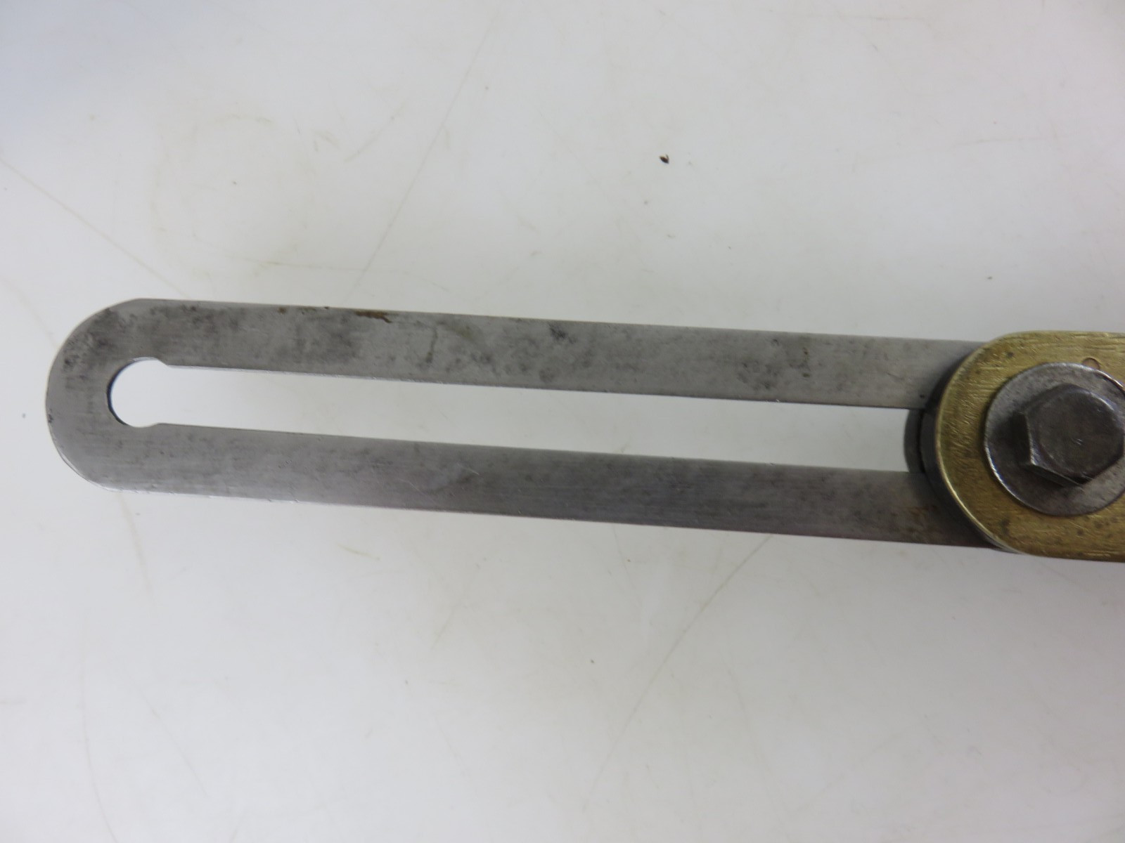 Unbranded Stanley ? Sliding Bevel Gauge Brass Wood 12" Blade Vintage