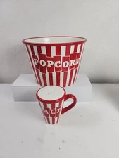 Certified international ceramic Extra-Large Popcorn Container and Saltshaker