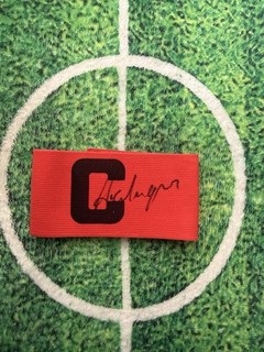 Bracciale Arsene Wenger di Francia Arsenal e Monaco firmato Capitano con certificato di autenticità