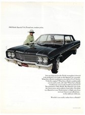 Buick Special Car Ad Vintage 1960s Mid Century Man Cave Garage Wall Art 1965