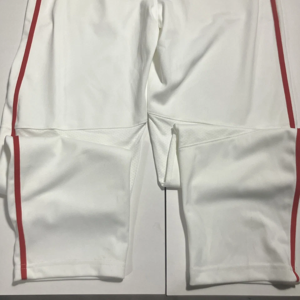 Pantalones de béisbol Nike Team para niños blancos rojos forrados talla L nuevos con etiquetas Foto 3 de 4