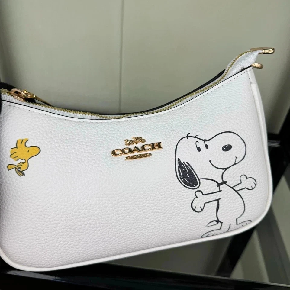 Bolso de Hombro COA PEANUTS CBJ76 IMCAH Teri Snoopy Tiza Multi Diseño Bidireccional Foto 4 de 4