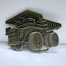 Vintage Belt Buckle Dresser Haulpak Heavy Machinery