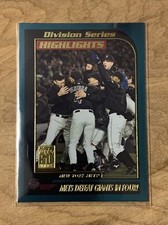 2001 Topps Baseball Card 401 NEW YORK METS DEFEAT GIANTS IN FOUR!