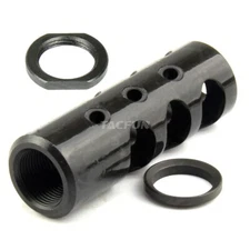 6.5 Creedmoor Competition Muzzle Brake 5/8x24 TPI Thread + Crush Washer+Jam Nut