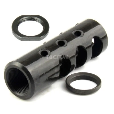 TACFUN Competition Muzzle Brake 5/8"x24 TPI For .308/.300BLK + Washer + Jam Nut