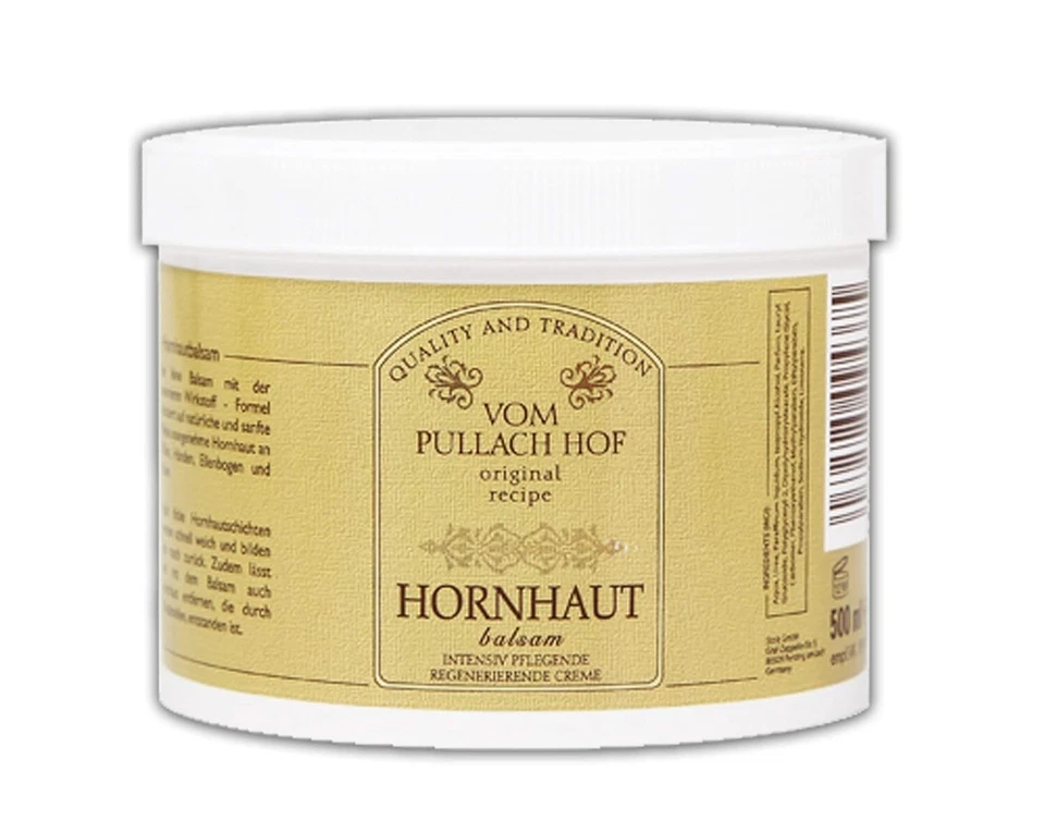 PULLACH HOF HORNHAUT BALSAM 500ml Fußcreme Fuß Creme Pflege Hornhautentfernung Entferner 75