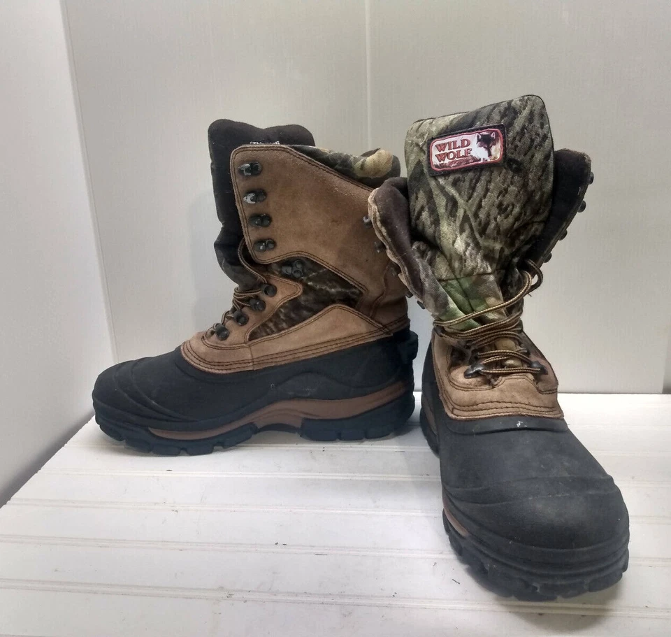 Wolf Rocky Botas Cuero Marrón Thinsulate Ultra Realtree Exterior Hombres Zapatos 11W Foto 2 de 4