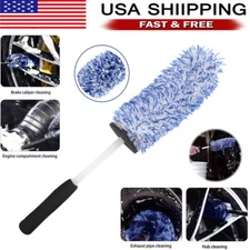 17" Car Wheel Brush Rims Tire Seat Engine Wash Cleaning Kit Auto Detailing Tools
