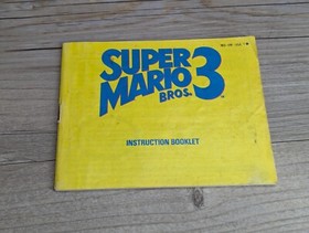 Super Mario Bros. 3 (Nintendo NES 1990 NES-UM-USA-1) Cartridge & Manual