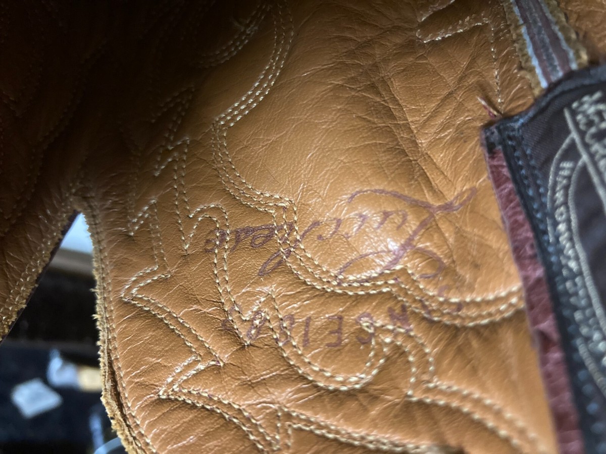 LUCCHESE WINE OSTRICH BOOTS RARE CUSTOM SPECIAL EDITION  display picture 1