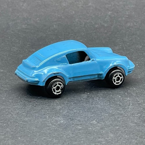 Tootsie Toy 2 Chicago USA Porsche Car Vehicle Blue Diecast 1/87 Scale Loose - Picture 7 of 8