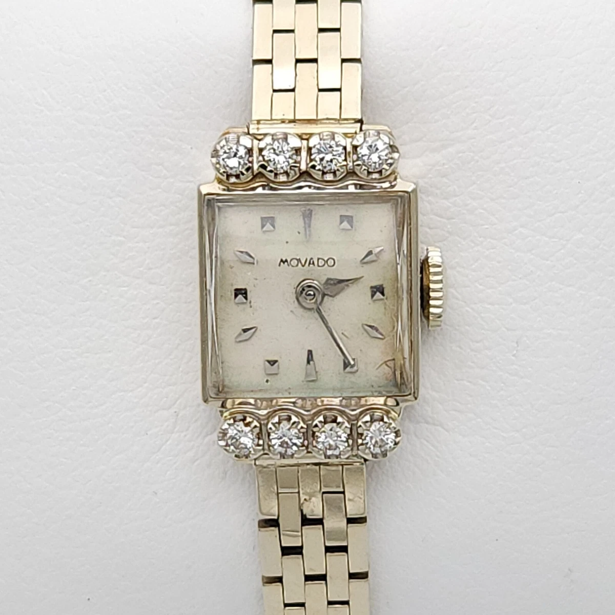 White clearance movado watch