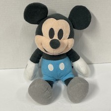 Disney Baby Mickey Mouse 14in Plush Blue Gray Stuffed Animal Toy P4