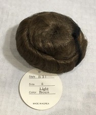 BYRON DOLL WIGS / STYLE B-31 / UP DO / SIZE 8 / LIGHT BROWN / NEW
