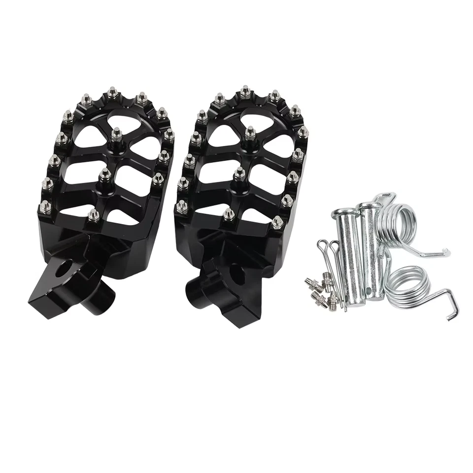 Black Footrest Foot Pegs For YAMAHA YZ85 YZ125 YZ250 YZ450F WR250F Tenere700 - Image 4 of 4