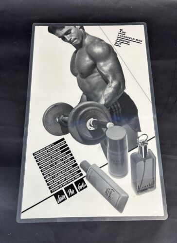 Carson Parie Scott Advertising Poster The Lagerfeld Man Working Out - 第 1/3 張圖片