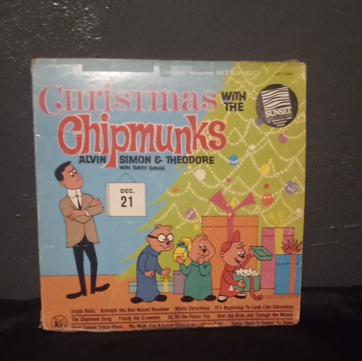 Christmas With The Chipmunks Record . 1962 Liberty Records