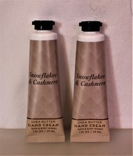 Bath & Body Works Snowflakes & Cashmere Shea Butter Hand Cream X2