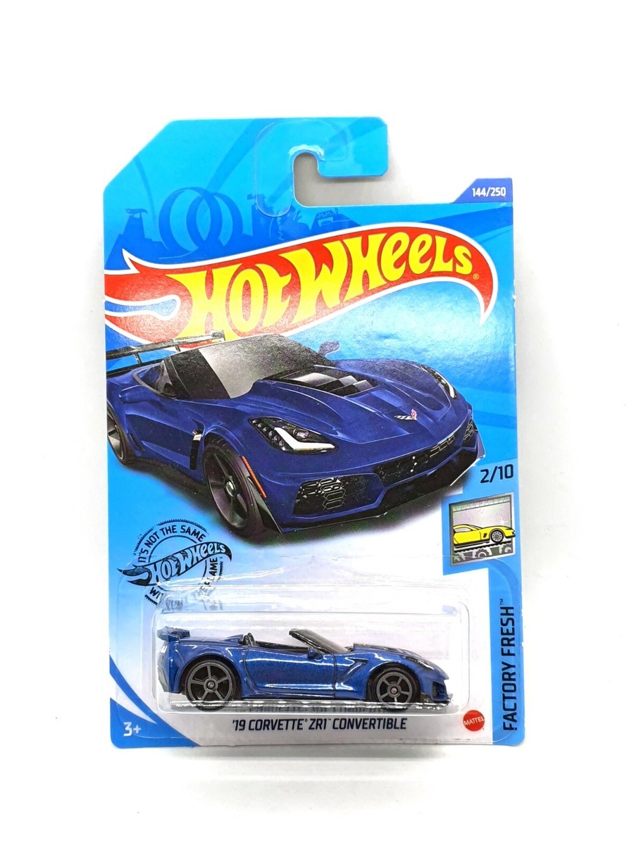 Hot Wheels Blue '19 Corvette ZR1 Convertible Kids Model