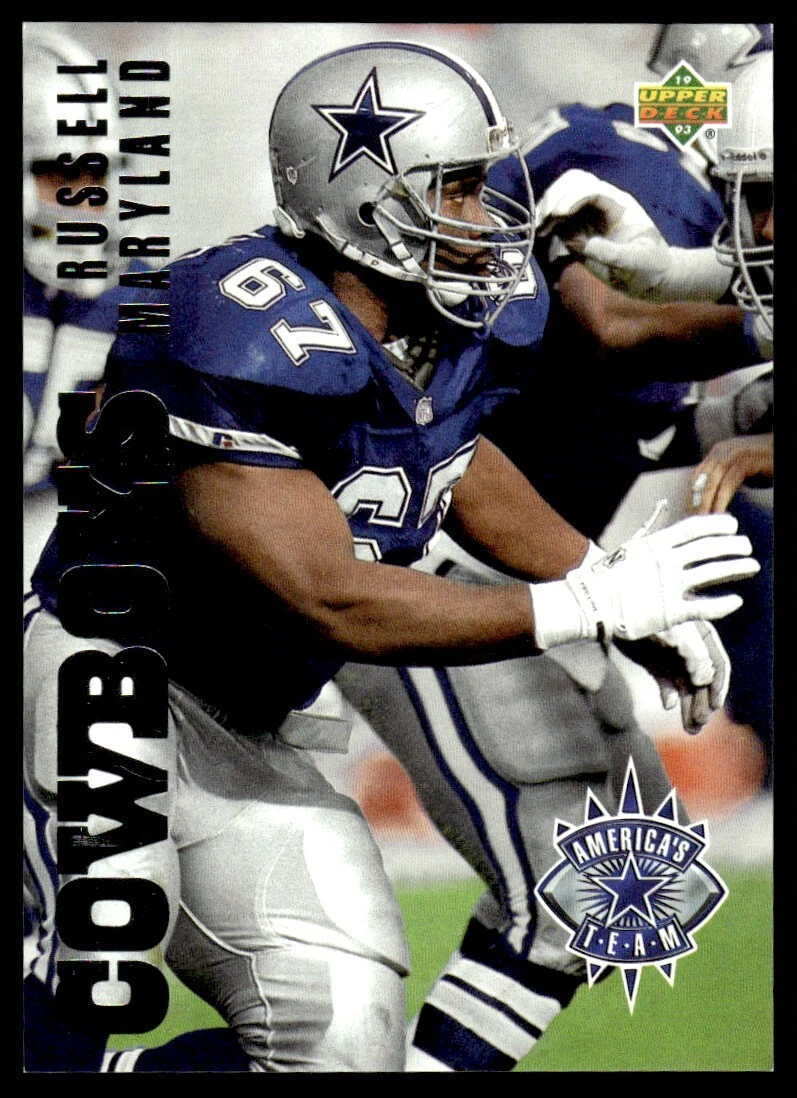 1993 Upper Deck America's Team Russell Maryland Dallas Cowboys #AT11