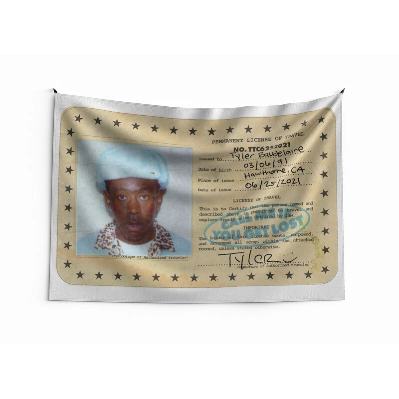 Tyler, The Creator "CALL ME IF YOU GET LOST" Art Music Album  Tapestry Flag 3/4Ft