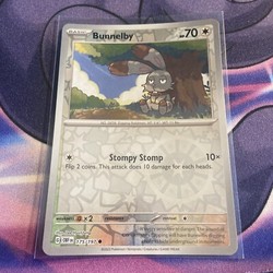 Bunnelby 175/197 Obsidian Flames Reverse Holo Common