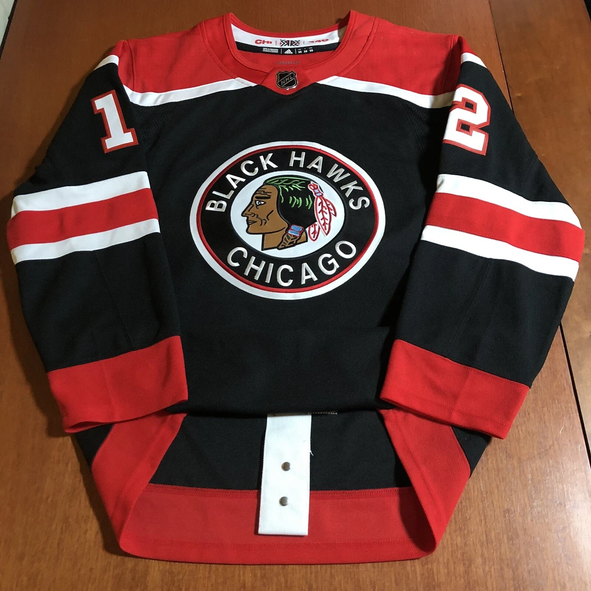 Blackhawks Reverse Retro Authentic Jersey by Adidas