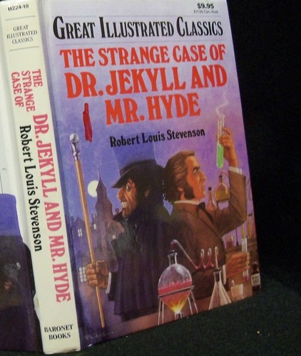 GRT ILLUS CLASSICS "THE STRANGE CASE OF DR. JEKYLL & MR HYDE" HC VG LARGE PRINT - Picture 4 of 5