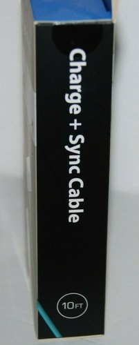 Tech Universe Charge + Sync Cable Blue 10 Ft NEW - 第 3/4 張圖片