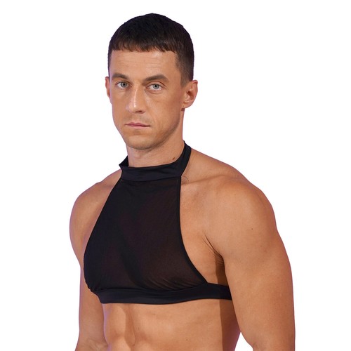 Cintura uomo sexy elastica body petto imbracatura o-ring cinghie muscolari top clubwear - Foto 122 di 124