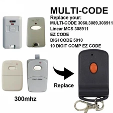 Garage Door Remote Digi Code 5010 300 MHz 10 Dip Switch Multi Code 308911 Comp