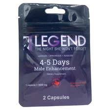 Legends 3500mg Herbal Supplement 4 Pills authentic