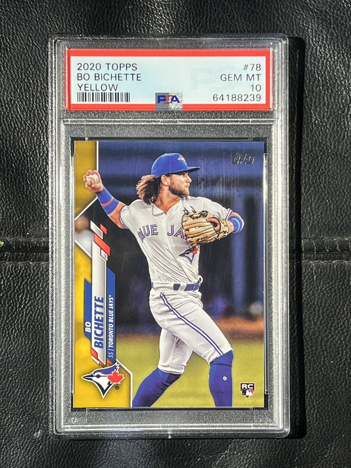 BO BICHETTE 2020 Topps Walgreens Yellow PSA 10 Gem Mint 78 SP