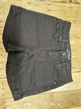 Universal Thread High Rise Midi Jean Shorts Womens Size 2/26 Black Denim