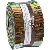 Robert Kaufman Artisan Batiks Grove Jelly Roll Fabric Up 40 2.5x44 Quilt Strips on sale Robert Kaufman Artisan Batiks Grove Jelly Roll Fabric Up 40 2.5x44 Quilt Strips on sale