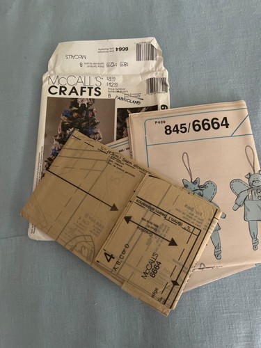 McCalls Craft Pattern 6664 Country Critter Christmas Ornaments Stocking UC FF - Picture 3 of 4