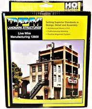 HO Scale Design Preservation 12600 Live Wire Manufacturing Building Kit