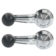 For Pontiac Cadillac Chevy Olds Buick Chrome Door Window Crank Handle Pair Set