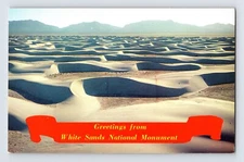 Postcard New Mexico NM White Sands Monument 1960s Unposted Chrome
