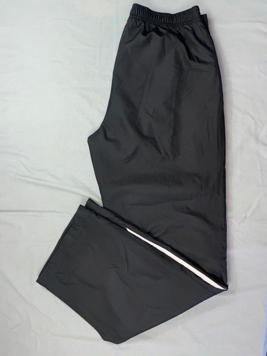 Adidas Lightweight Lined Athletic Track Pants. Black, 3-Stripe