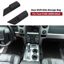 For Ford F-150 Raptor 2009-2014 Car Gear Shift Storage Bag Organizer Tray Black For Ford F-150 Raptor 2009-2014 Car Gear Shift Storage Bag Organizer Tray Black