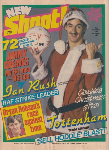 Vintage Ian Rush Liverpool Shoot! Fußball Magazin 29. Dezember 1984