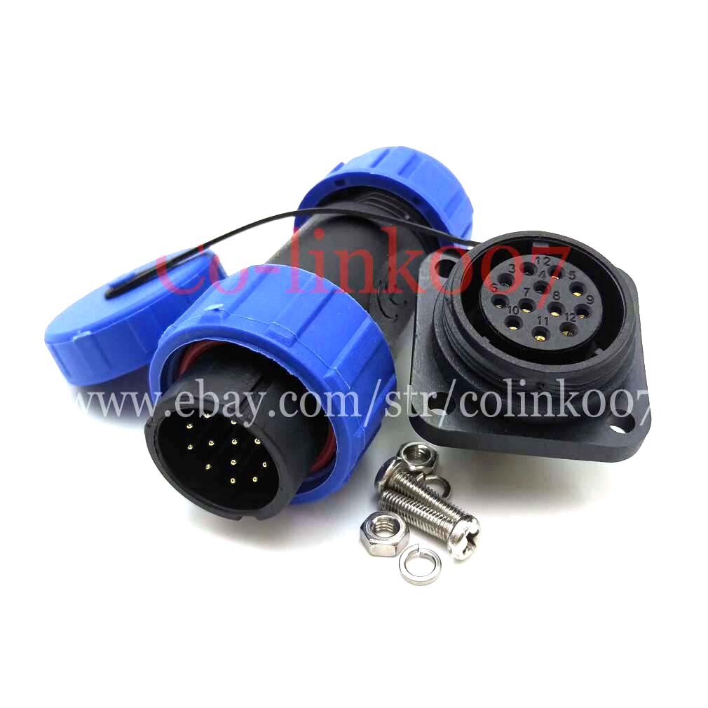 20mm Waterproof Connector SP20 1 2 3 4 5 6 7 8 9 10 12 14Pin IP68 - 13 20mm Waterproof Connector SP20 1 2 3 4 5 6 7 8 9 10 12 14Pin IP68 - 13