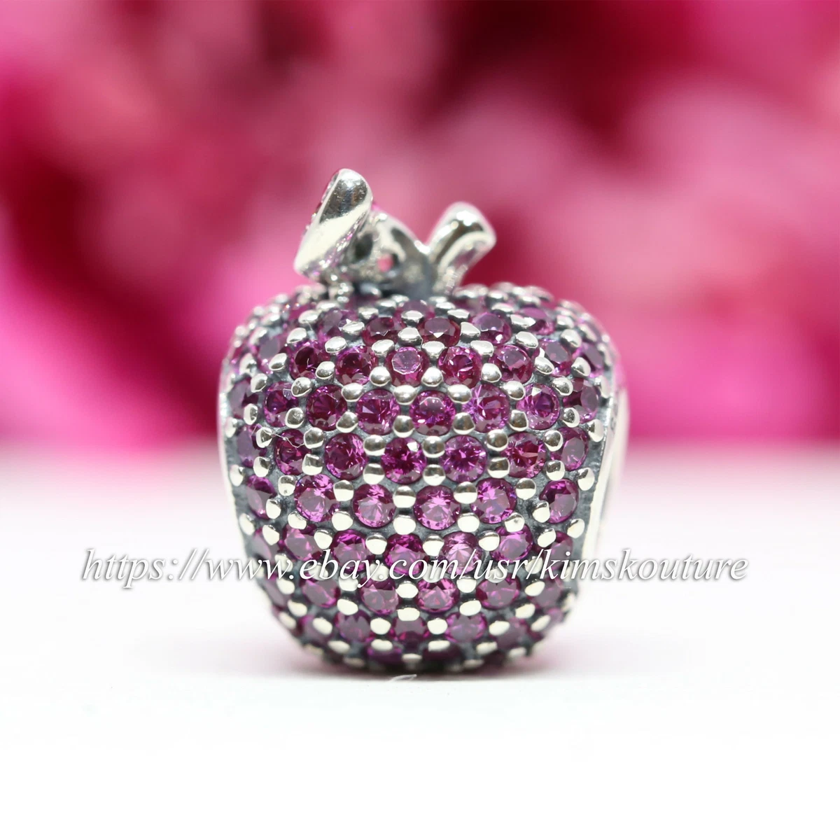 Pandora red pave apple charm cheap
