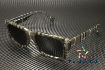 BURBERRY BE4376U 380487 Jarvis Charcoal Check Dark Grey 55 mm 