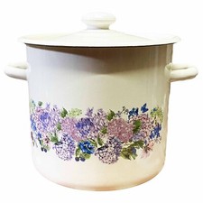 Kochtopf mit Deckel Topf Suppentopf Saucentopf Emaille Eimer Platte Becher