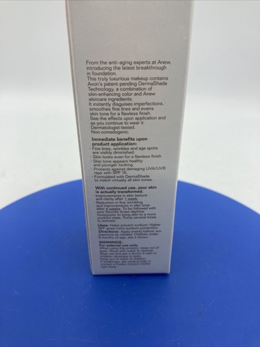 ANEW Beauty Age Transforming Foundation SPF-FPS 15 30 mL 1 Oz Buff - Picture 8 of 11